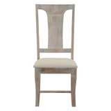 San Rafael 18" Upholstered Dining Chair in Heirloom White, Set of 2 by Home Trends & Design at Eve Furniture
