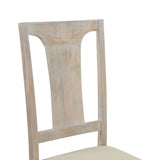 San Rafael 18" Upholstered Dining Chair in Heirloom White, Set of 2 by Home Trends & Design at Eve Furniture