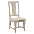 San Rafael 18" Upholstered Dining Chair in Heirloom White, Set of 2 by Home Trends & Design at Eve Furniture