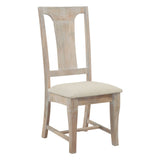 San Rafael 18" Upholstered Dining Chair in Heirloom White, Set of 2 by Home Trends & Design at Eve Furniture