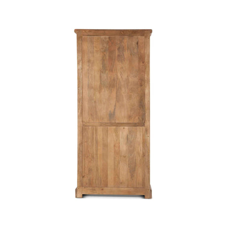 San Rafael 38" Tall Glass Cabinet in Antique Oak by Home Trends & Design at Eve Furniture