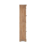 San Rafael 38" Tall Glass Cabinet in Antique Oak by Home Trends & Design at Eve Furniture