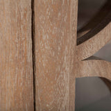 San Rafael 38" Tall Glass Cabinet in Antique Oak by Home Trends & Design at Eve Furniture