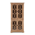 San Rafael 38" Tall Glass Cabinet in Antique Oak by Home Trends & Design at Eve Furniture