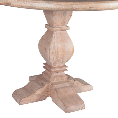 San Rafael 42" Round Dining Table in Antique Oak by Home Trends & Design at Eve Furniture