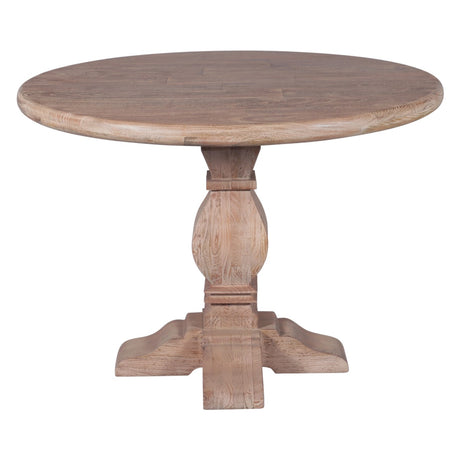 San Rafael 42" Round Dining Table in Antique Oak by Home Trends & Design at Eve Furniture