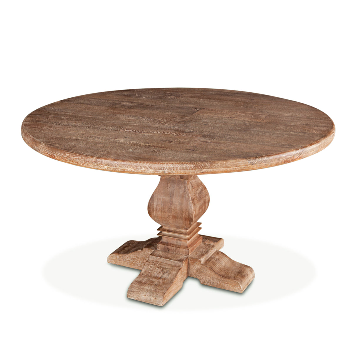 San Rafael 48" Round Dining Table in Antique Oak by Home Trends & Design at Eve Furniture