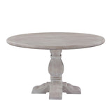 San Rafael 48" Round Dining Table in Heirloom White