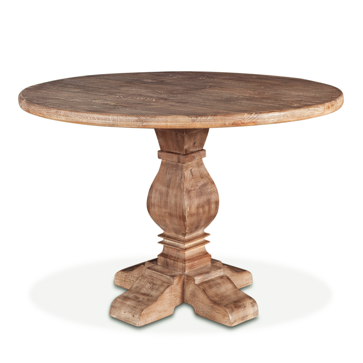 San Rafael 48" Round Gathering Table in Antique Oak by Home Trends & Design at Eve Furniture