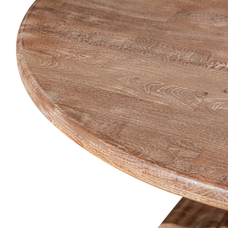 San Rafael 54" Round Dining Table in Antique Oak by Home Trends & Design at Eve Furniture