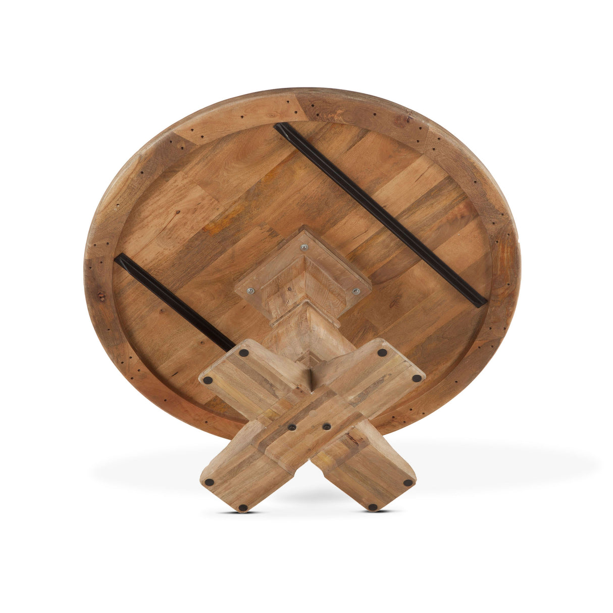 San Rafael 54" Round Dining Table in Antique Oak by Home Trends & Design at Eve Furniture