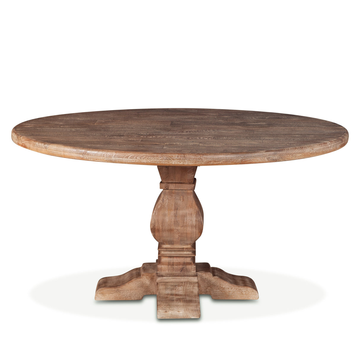 San Rafael 54" Round Dining Table in Antique Oak by Home Trends & Design at Eve Furniture