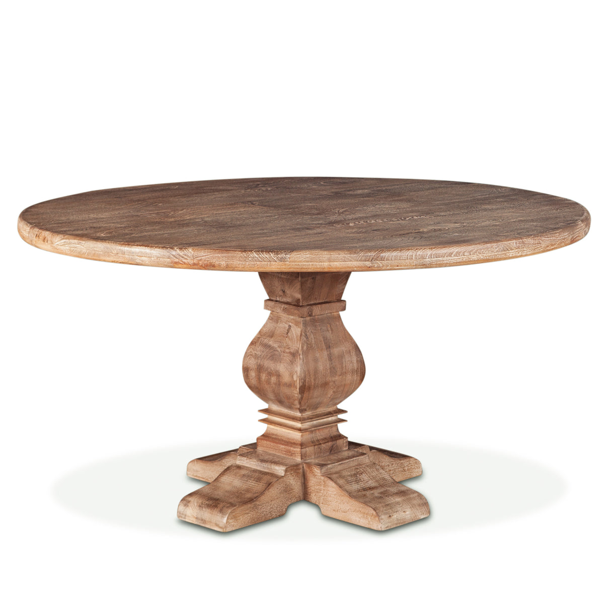 San Rafael 54" Round Dining Table in Antique Oak by Home Trends & Design at Eve Furniture