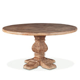 San Rafael 54" Round Dining Table in Antique Oak by Home Trends & Design at Eve Furniture