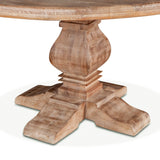 San Rafael 60" Round Dining Table in Antique Oak by Home Trends & Design at Eve Furniture