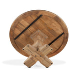 San Rafael 60" Round Dining Table in Antique Oak by Home Trends & Design at Eve Furniture