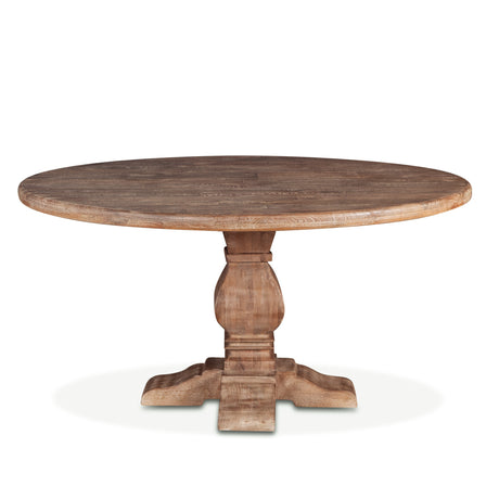 San Rafael 60" Round Dining Table in Antique Oak by Home Trends & Design at Eve Furniture