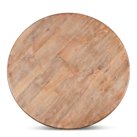 San Rafael 60" Round Dining Table in Antique Oak by Home Trends & Design at Eve Furniture