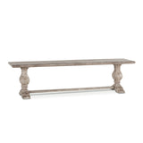San Rafael 72" Bench in Heirloom White by Home Trends & Design at Eve Furniture