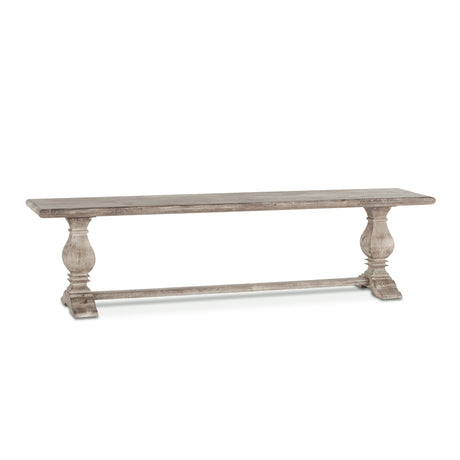 San Rafael 72" Bench in Heirloom White by Home Trends & Design at Eve Furniture