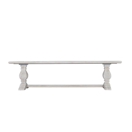 San Rafael 72" Bench in Heirloom White by Home Trends & Design at Eve Furniture