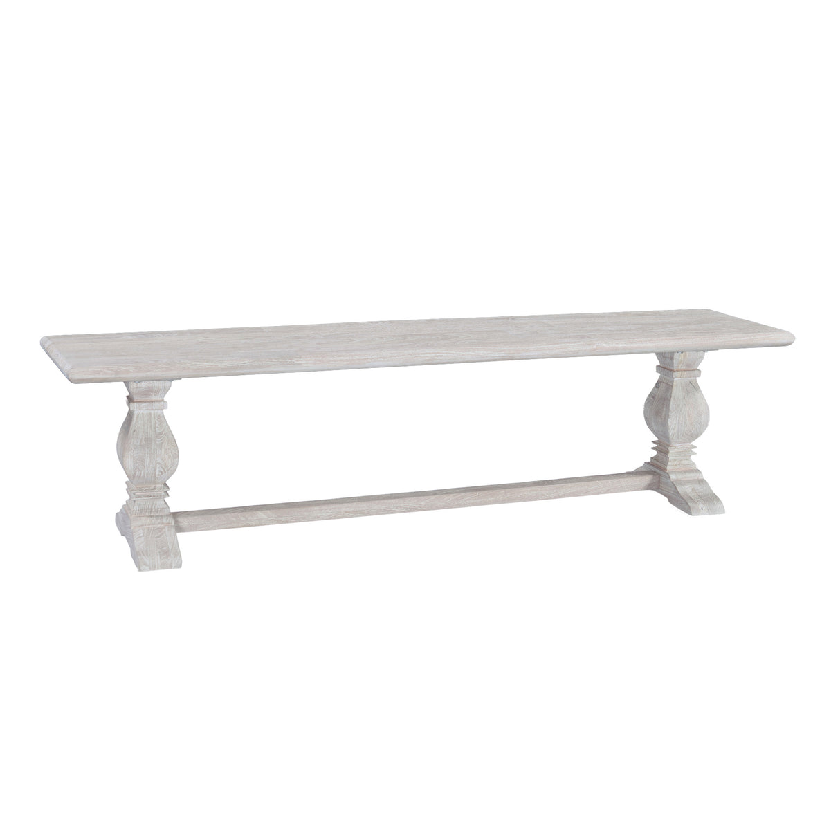 San Rafael 72" Bench in Heirloom White by Home Trends & Design at Eve Furniture