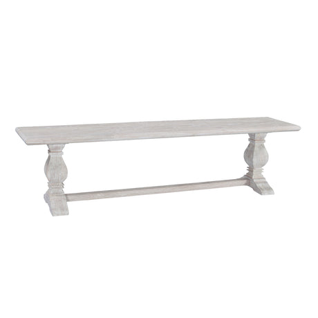 San Rafael 72" Bench in Heirloom White by Home Trends & Design at Eve Furniture