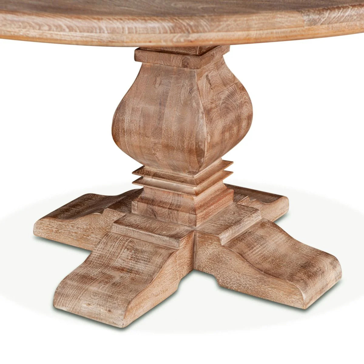 San Rafael 72" Round Dining Table in Antique Oak by Home Trends & Design at Eve Furniture