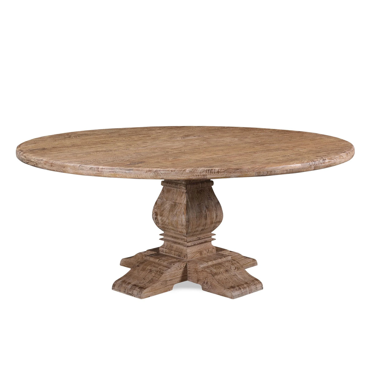 San Rafael 72" Round Dining Table in Antique Oak by Home Trends & Design at Eve Furniture