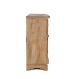 San Rafael 75" Glass Cabinet in Antique Oak by Home Trends & Design at Eve Furniture