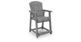 Sanctuary Beach Dark Gray Outdoor Counter Height Bar Stool (Set of 2) by Ashley at Eve Furniture