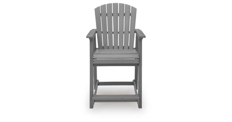 Sanctuary Beach Dark Gray Outdoor Counter Height Bar Stool (Set of 2) by Ashley at Eve Furniture