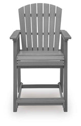 Sanctuary Beach Dark Gray Outdoor Counter Height Dining Set by Ashley at Eve Furniture