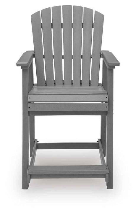 Sanctuary Beach Dark Gray Outdoor Counter Height Dining Set by Ashley at Eve Furniture