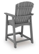 Sanctuary Beach Dark Gray Outdoor Counter Height Dining Set by Ashley at Eve Furniture