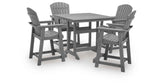 Sanctuary Beach Dark Gray Outdoor Counter Height Dining Set by Ashley at Eve Furniture