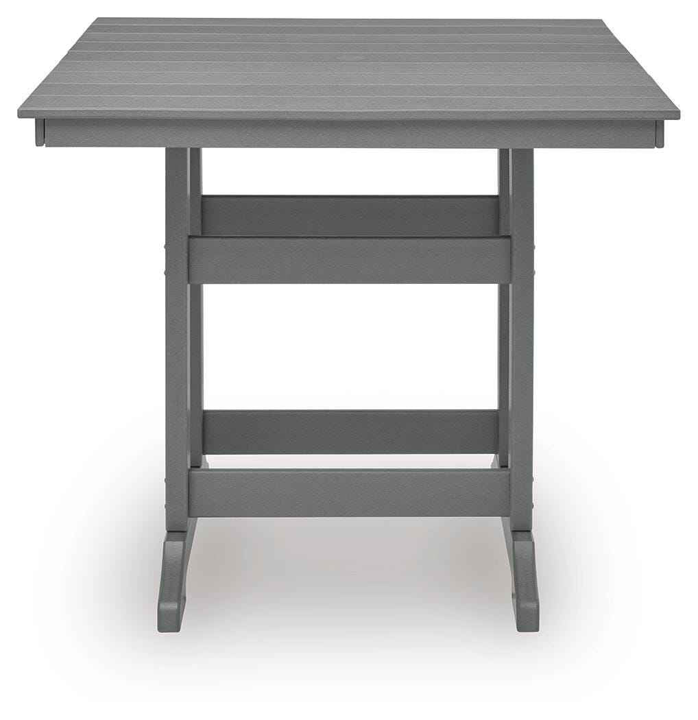 Sanctuary Beach Dark Gray Outdoor Counter Height Dining Set by Ashley at Eve Furniture