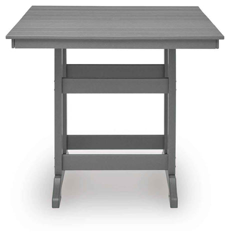Sanctuary Beach Dark Gray Outdoor Counter Height Dining Set by Ashley at Eve Furniture