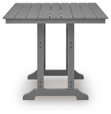 Sanctuary Beach Dark Gray Outdoor Counter Height Dining Set by Ashley at Eve Furniture