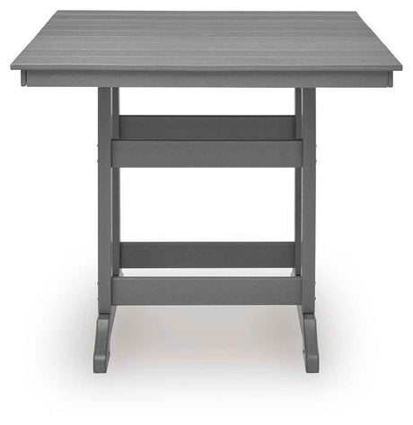 Sanctuary Beach Dark Gray Outdoor Counter Height Dining Set by Ashley at Eve Furniture