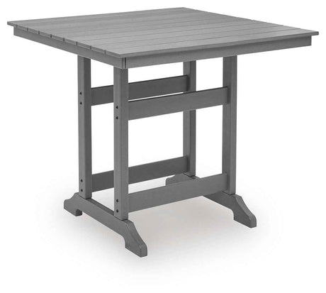 Sanctuary Beach Dark Gray Outdoor Counter Height Dining Set by Ashley at Eve Furniture