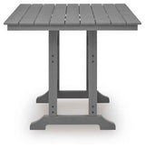 Sanctuary Beach Dark Gray Outdoor Counter Height Dining Set by Ashley at Eve Furniture