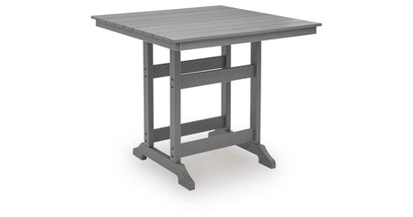 Sanctuary Beach Dark Gray Outdoor Counter Height Dining Table by Ashley at Eve Furniture