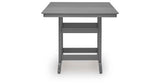 Sanctuary Beach Dark Gray Outdoor Counter Height Dining Table by Ashley at Eve Furniture
