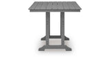 Sanctuary Beach Dark Gray Outdoor Counter Height Dining Table by Ashley at Eve Furniture