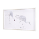 Sandhill Crane I by Chad Mckay a Hand Embelished Textured Framed Photo Art Print by Mercana at Eve Furniture
