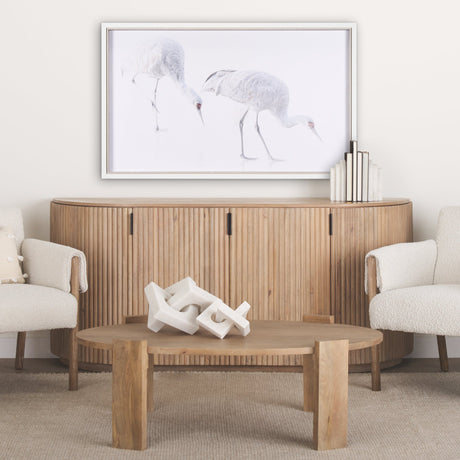 Sandhill Crane I by Chad Mckay a Hand Embelished Textured Framed Photo Art Print by Mercana at Eve Furniture