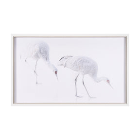 Sandhill Crane I by Chad Mckay a Hand Embelished Textured Framed Photo Art Print by Mercana at Eve Furniture