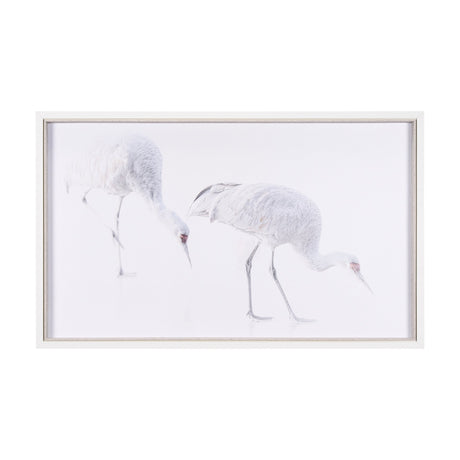 Sandhill Crane I by Chad Mckay a Hand Embelished Textured Framed Photo Art Print by Mercana at Eve Furniture