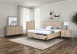 Sandnes Transitional Light Oak 5-Piece Queen Bedroom Set by Furniture of America at Eve Furniture